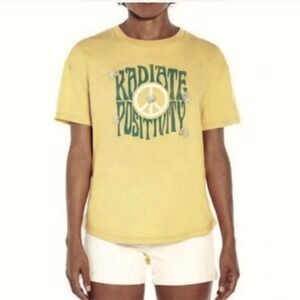 Wildfox Summer T-shirt Radiate Positivity Hippie Peace Ladies Medium